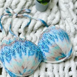 Victoria Secret 32D Embellished Bathing Suit Top